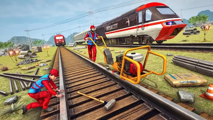 铁路列车轨道建设(Railway Train Track Construction)