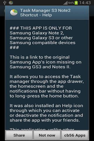 三星Note2任务管理器
