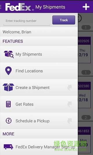 联邦快递手机客户端(FedEx)