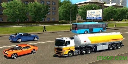 Oil Tanker Truck Driving