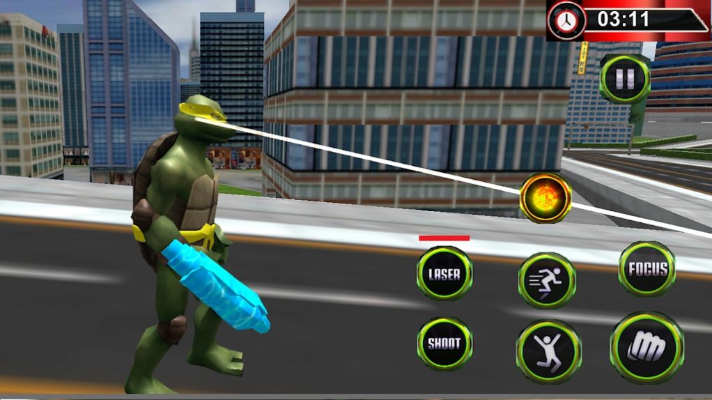 绿龟英雄之战游戏手机版下载(Flying Turtle Rope Hero Fight)