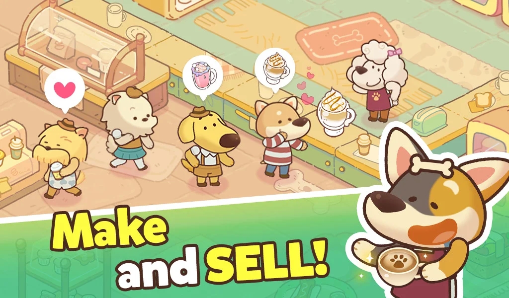 小狗咖啡馆游戏2023最新版(Dog Cafe Tycoon)