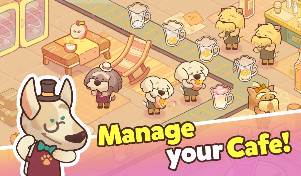 小狗咖啡馆游戏2023最新版(Dog Cafe Tycoon)