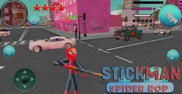 Spider Stickman City(火柴人蜘蛛绳索战役)
