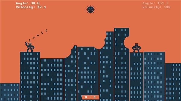 Retro Gorilla Artillery Game(复古大猩猩火炮)