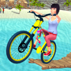 Freestyle BMX Bike Balancing(自行车水上平衡赛)