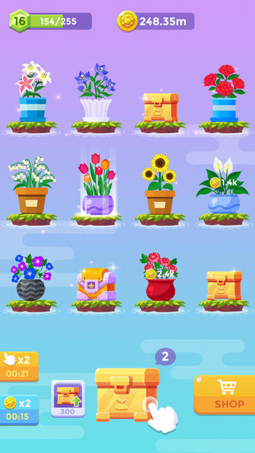 闲置花园：合并植物