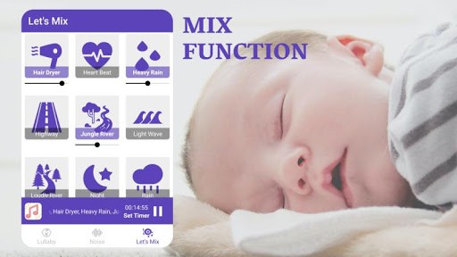 婴儿睡眠白噪声催眠曲app(Lullin)