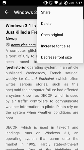 wallabag稍后阅读app
