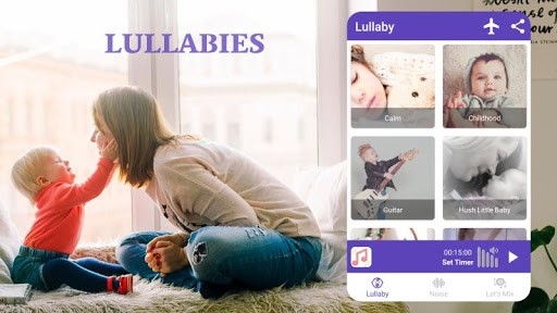 婴儿睡眠白噪声催眠曲app(Lullin)