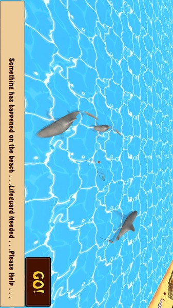 海滩救生员救援