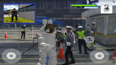 白套灰狼脸：拉斯维加斯警察