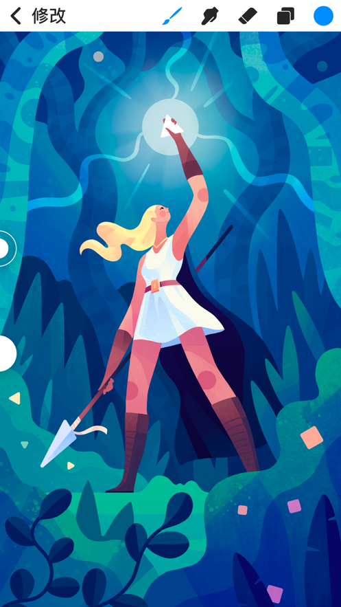 procreate pocket 绘画软件