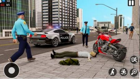 警车特技巨型坡道
