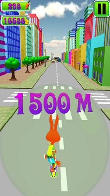 兔子滑板3D酷跑