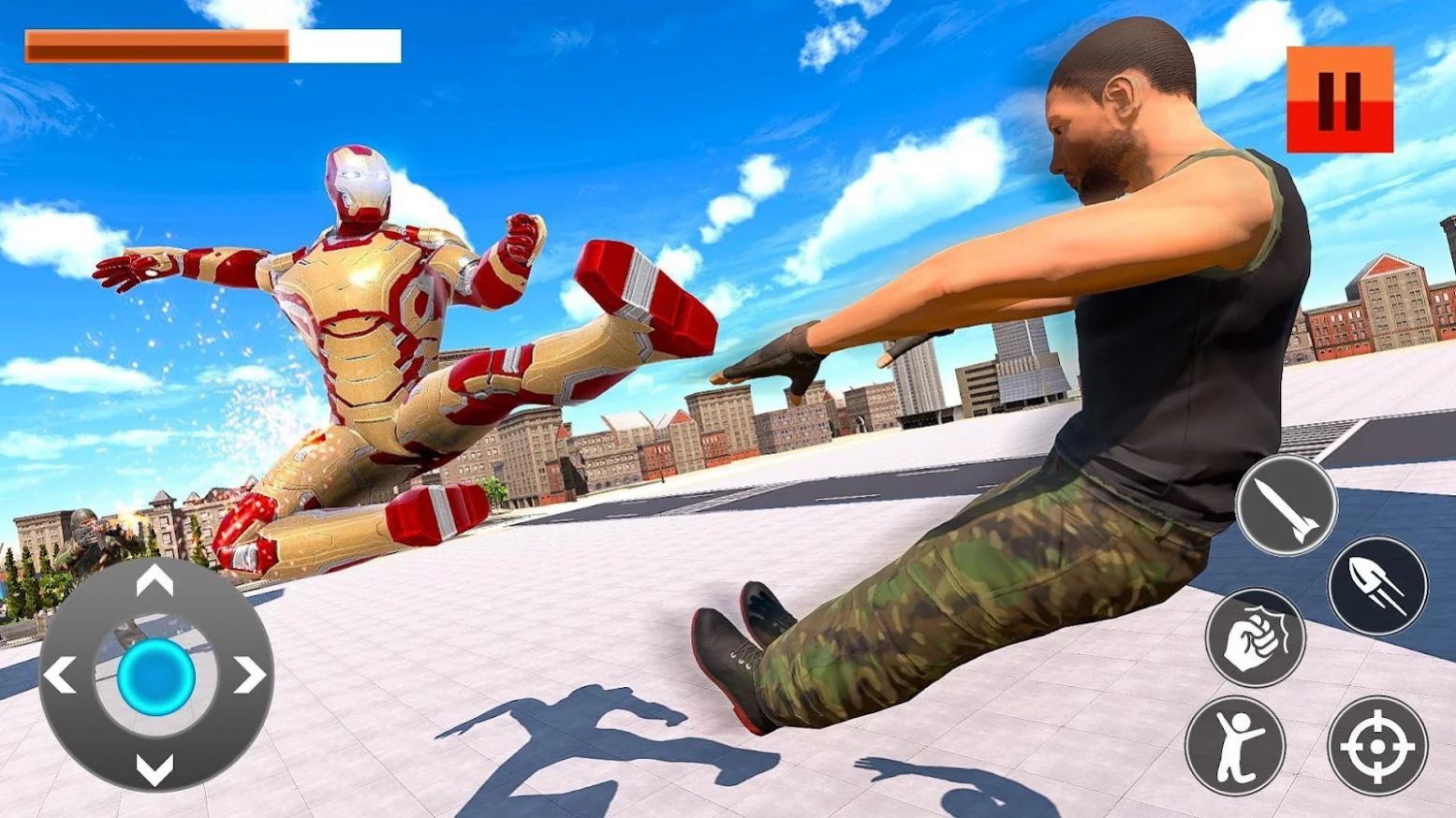 Iron Superhero War: Iron Robot Rescue Mission 2020
