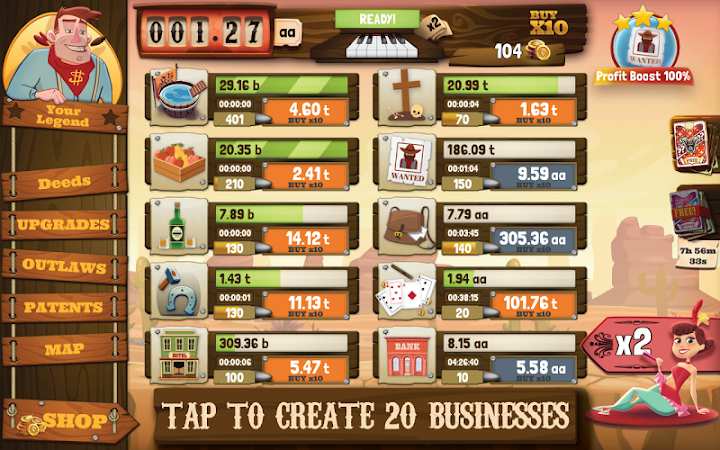 Wild West Saga: Business Tycoon