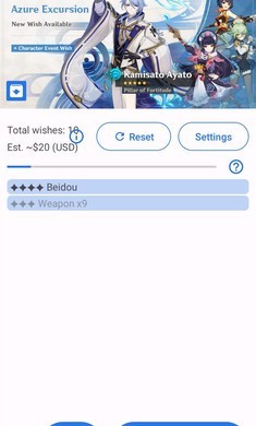 Wish Simulator for Genshin