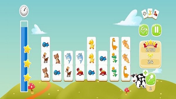 动物连接拼图游戏