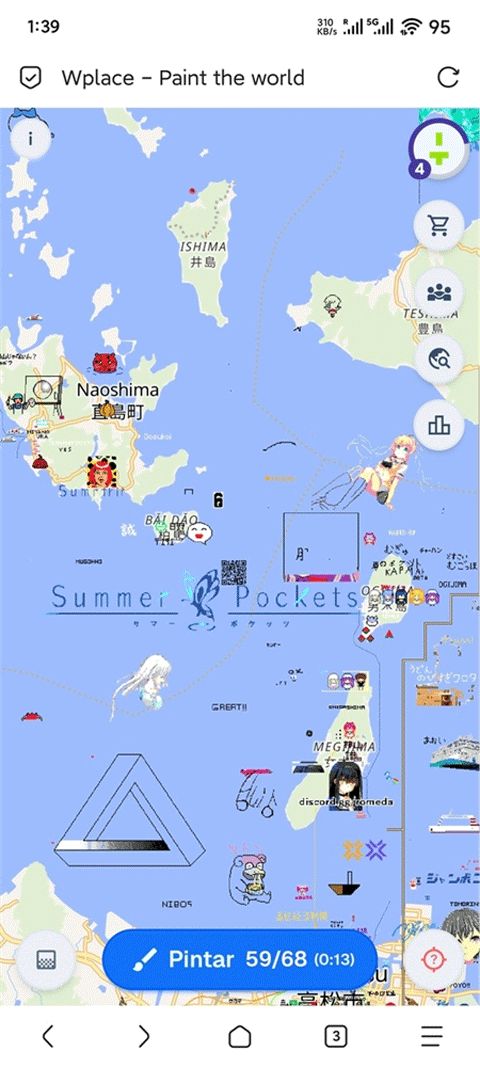 wplace像素(绘画地图软件) v6.0.0 安卓版