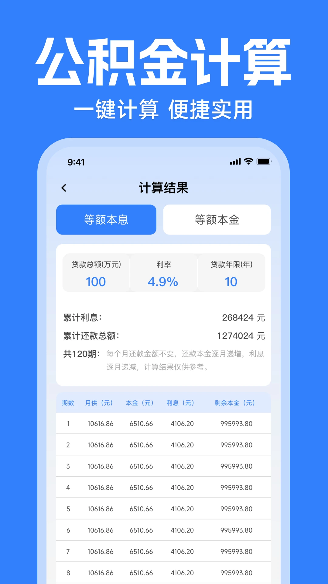 税务退税计算