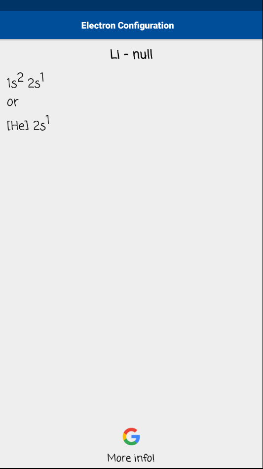 Electron Configuration电子配置