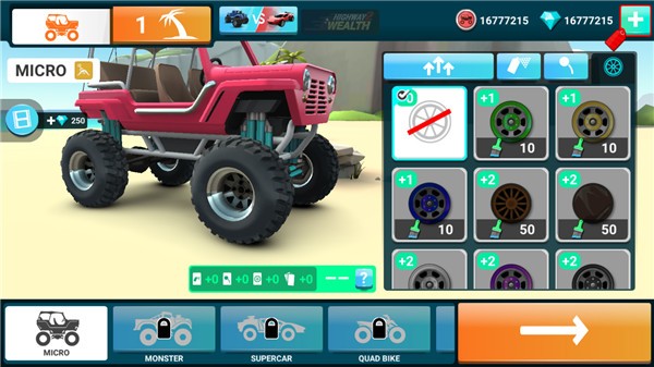 MMX爬坡赛车2内置修改器 安卓版v18.50.1409900000