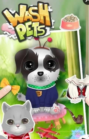 为宠物洗澡儿童游戏(Wash Pets)