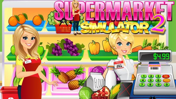 超市女孩收银员