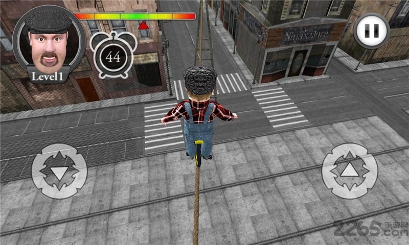 胖子钢索单轮车3d手游