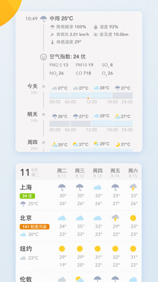 我的天气预报 我的天气预报