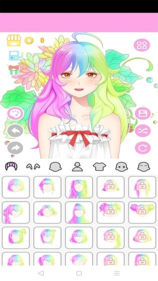 粉彩萌娘换装系统手游
