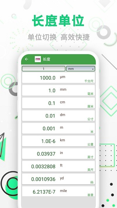 智能单位换算器(Smart conversion)
