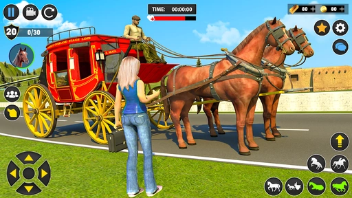 马车运输出租车游戏(Horse Cart Transport Taxi Game)