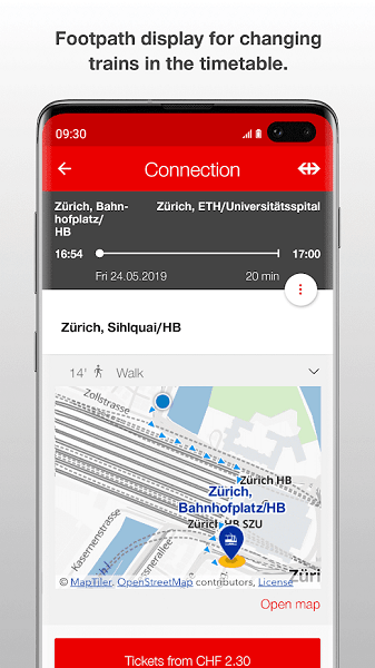 瑞士铁路sbb mobile app(火车购票)