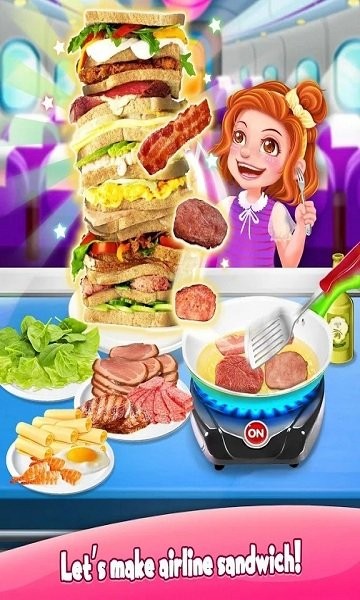 最佳飞机厨师游戏最新版(Airline Food)
