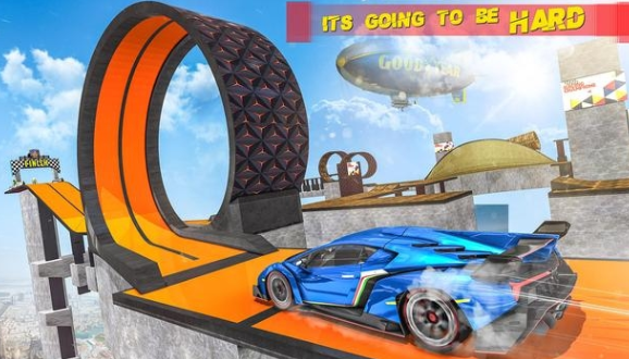 Ramp Car Vertigo Tracks: Impossible Mountain Stunt
