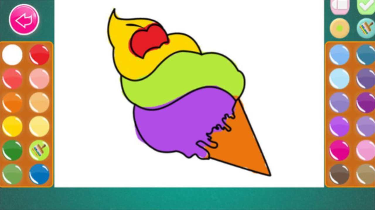 儿童游戏涂色画画