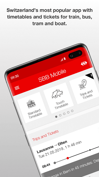瑞士铁路sbb mobile app(火车购票)