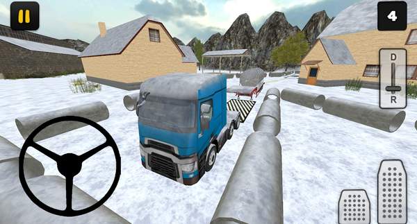 Winter Farm Truck 3D: Silo Transport