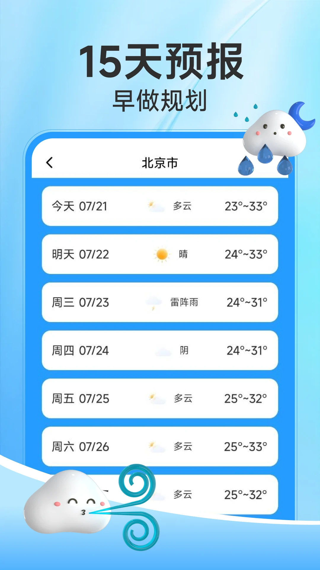 舒心天气