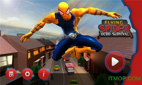 飞天英雄蜘蛛侠(Flying Spider Hero Survival)