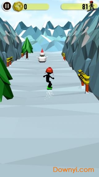 滑雪跑酷手游(snowboard)
