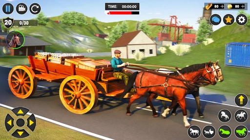 马车运输出租车游戏(Horse Cart Transport Taxi Game)