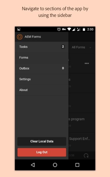 Experience Manager app(AEM Forms)