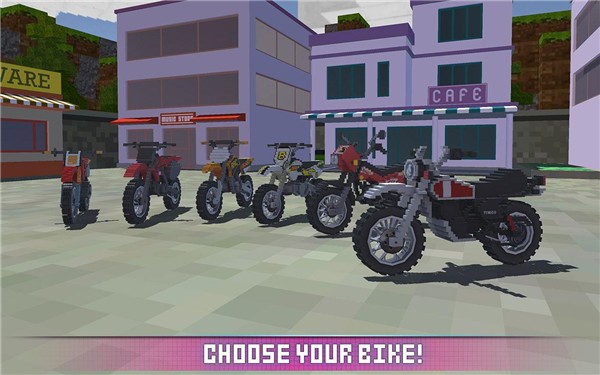 模拟方块摩托车Blocky Moto Bike SIM 2017