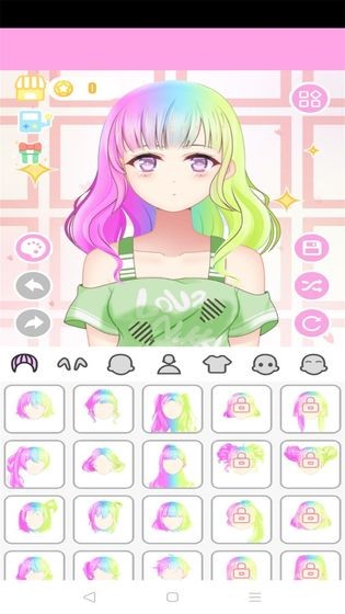 粉彩萌娘换装系统手游