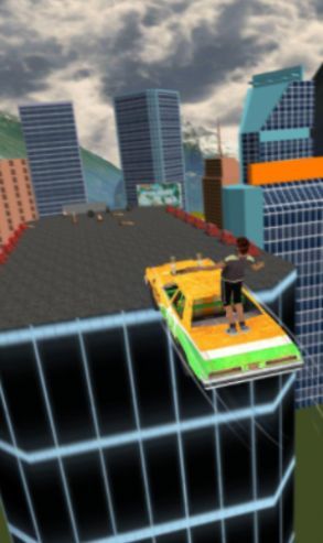 坡道起飞汽车Mega Ramp Car Jump