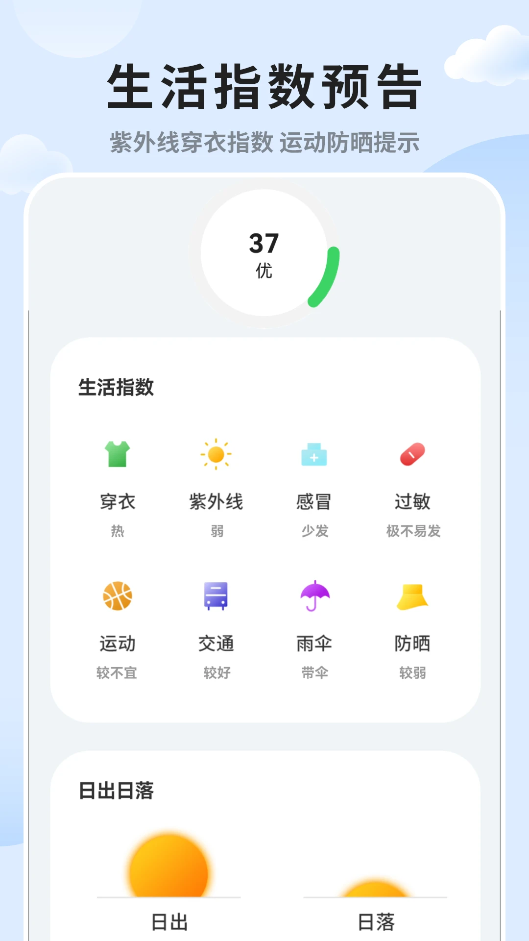 实时天气预报