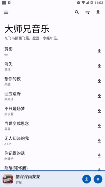大师兄音乐手机版 安卓最新版v1.3.0